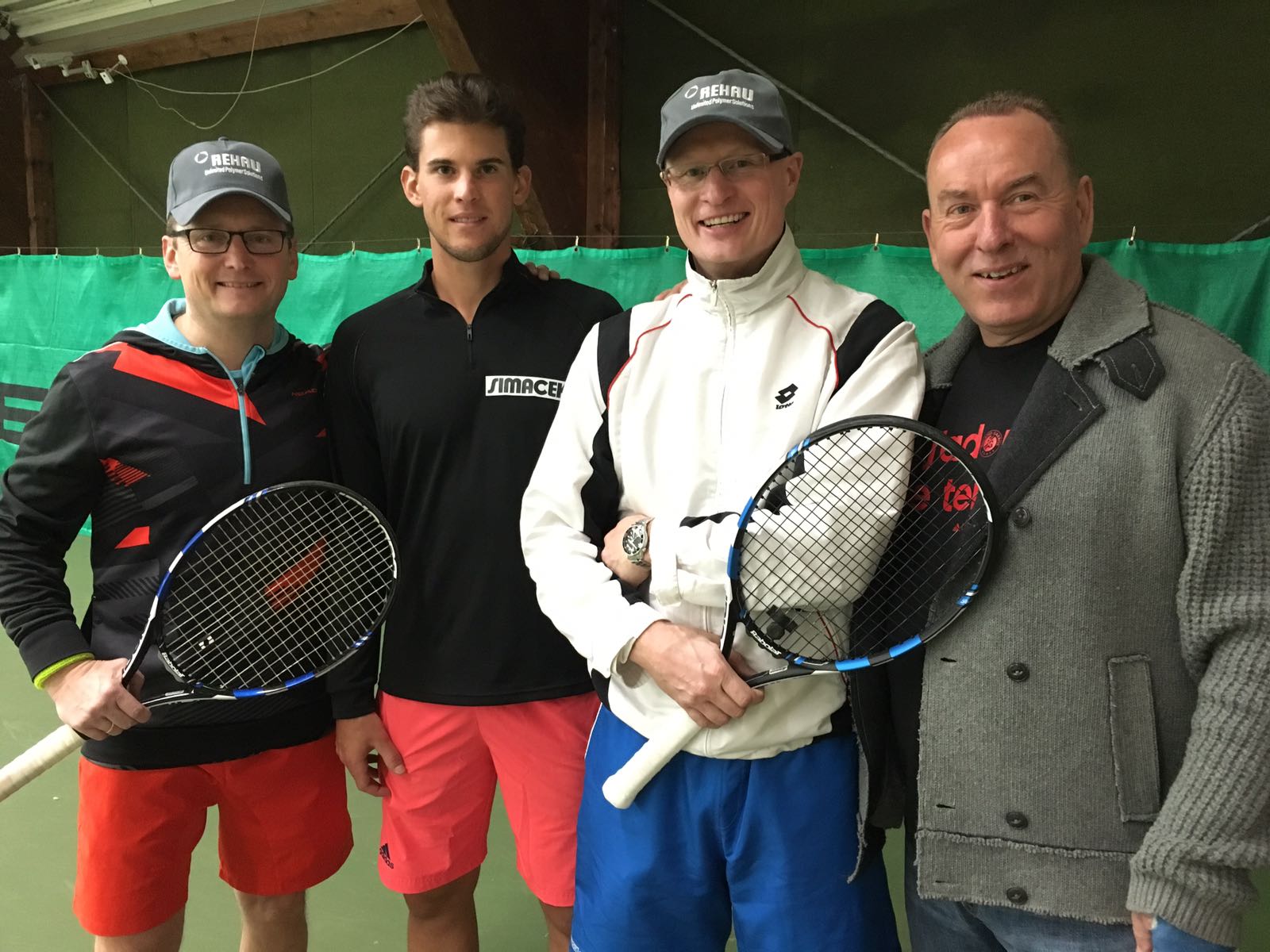 Tennis-Match mit Dominic Thiem