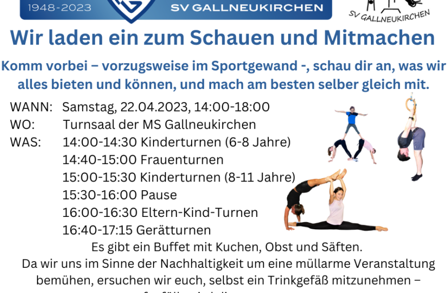 Schauturnen am 22.04.2023